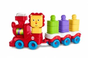 Fisher Price Lwi Pociąg + Klocki do układania